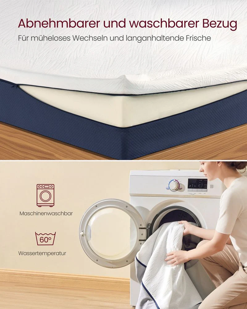 7-Zone Matras – Gel Memory Foam – Drukverlagend – Afneembare Hoes – Comfortschuim - Image 5