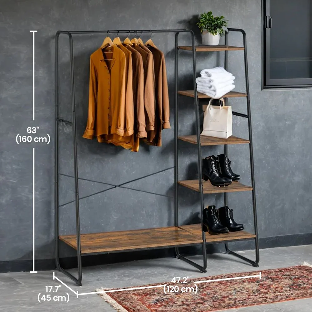 Alles-in-één Kledingrek – Ruim, stevig en stijlvol voor elke kamer - Sterk en Stabiel - Image 6