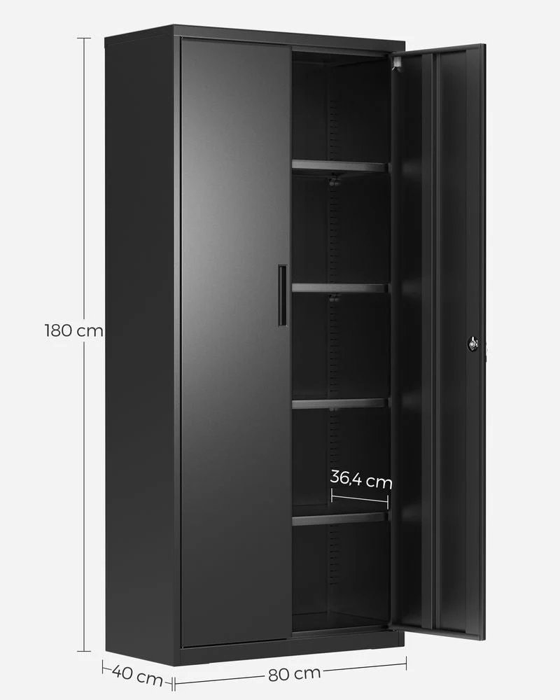 Archiefkast 180 cm - Stalen Opbergkast - Kantoorkast - Image 11
