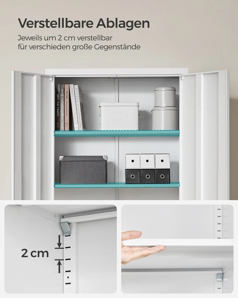 Archiefkast 180 cm - Stalen Opbergkast - Kantoorkast - Image 8
