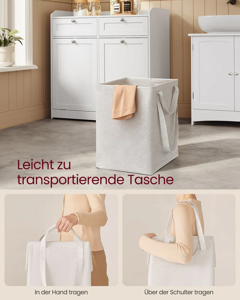 Badkamerkast met Wasmanden – 2-in-1 Opbergsysteem – Kantelbaar – 80 cm Breed - Image 5