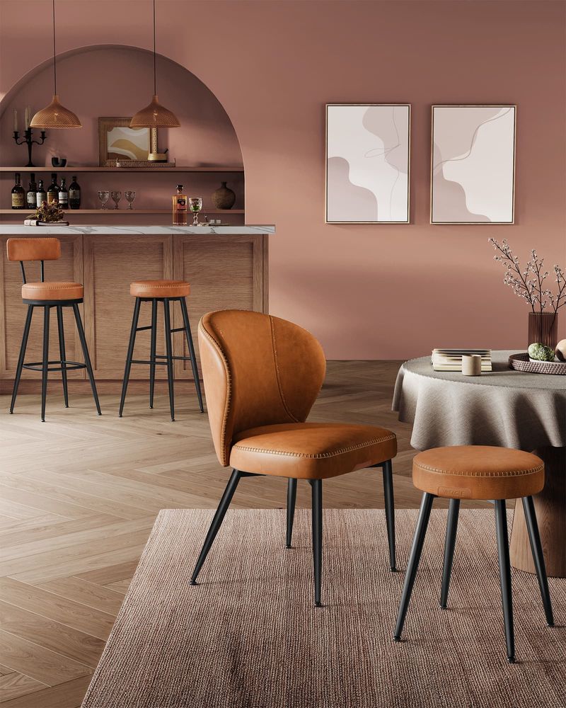 Set van 2 Barkrukken - Luxe Keukenstoelen - Verstelbare Poten - Image 8
