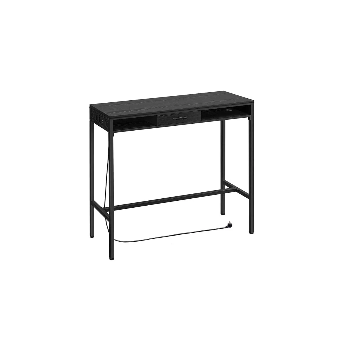 Bartafel met Schuiflade en USB-Aansluitingen - Bijzettafel met Stopcontact - Haltafel - Image 10