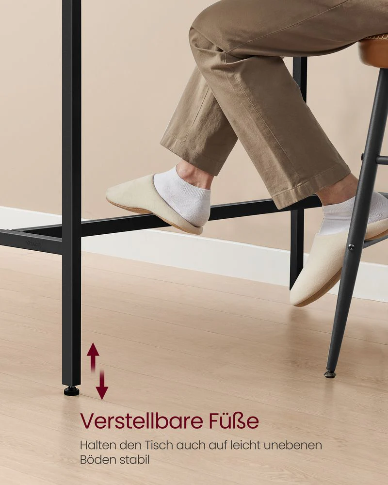Bartafel met Schuiflade en USB-Aansluitingen - Bijzettafel met Stopcontact - Haltafel - Image 7