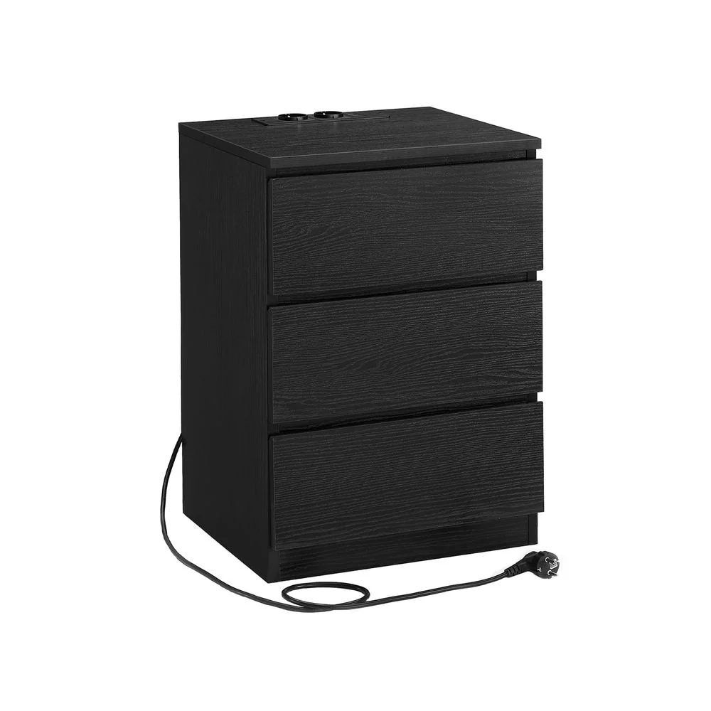 Bijzettafel met Oplaadstation - Nachtkastje met USB-aansluiting - Kastje met Stopcontact - Image 10