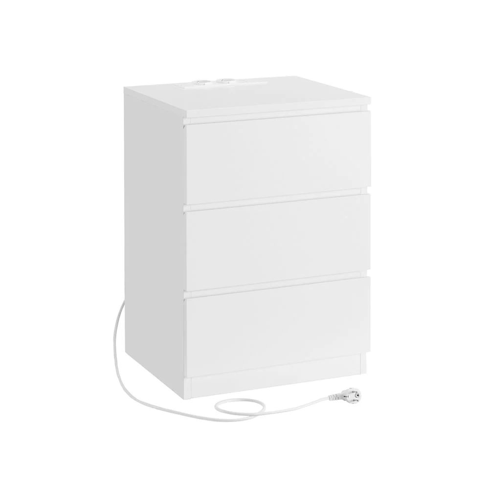 Bijzettafel met Oplaadstation - Nachtkastje met USB-aansluiting - Kastje met Stopcontact - Image 9