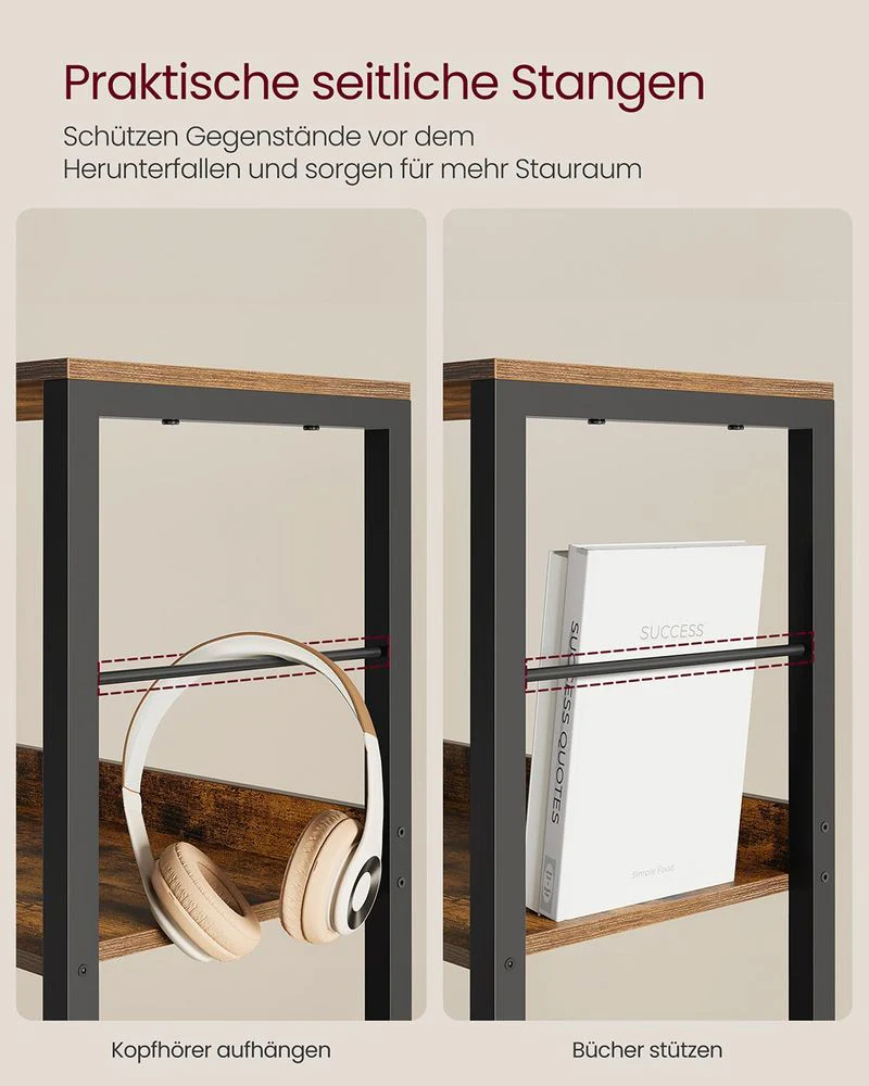 Boekenkast Industrieel – Opbergkast met 5 of 6 Planken – Meerdere Hoogtes - Image 5