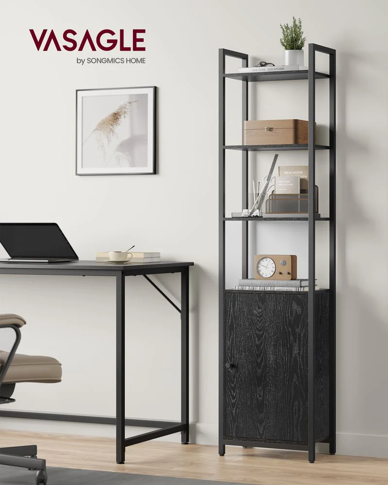 Boekenkast met Deuren en Verstelbare Planken – Industrieel Stijlvol Opbergmeubel voor Woonkamer of Kantoor - Image 20