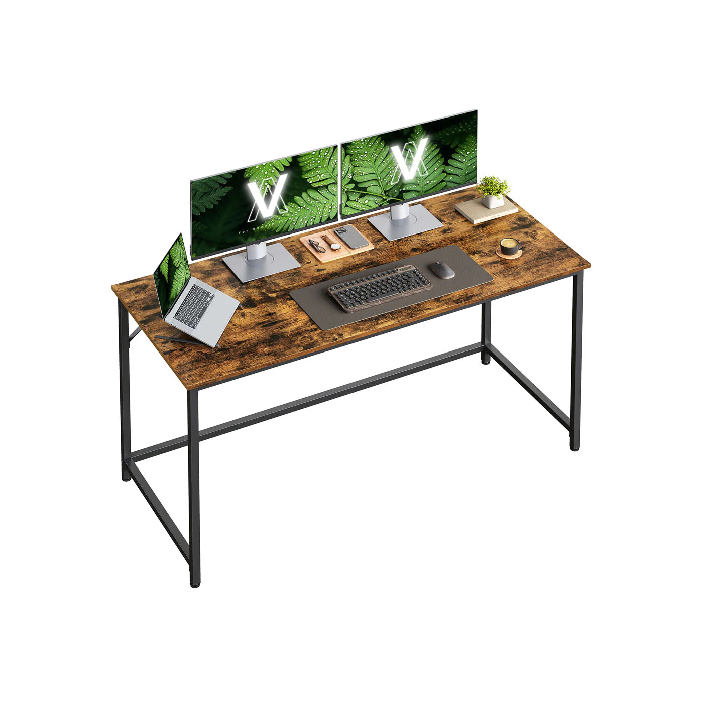 Bureau Industrieel Design – 140 cm Breed – Compact en Stevig – Tot 50 kg Draagvermogen