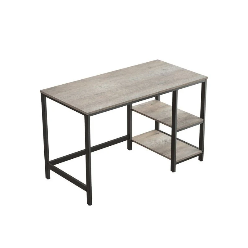 Bureau - Computertafel - Bureautafel met 2 legplanken rechts of links - Industrieel ontwerp - Image 12