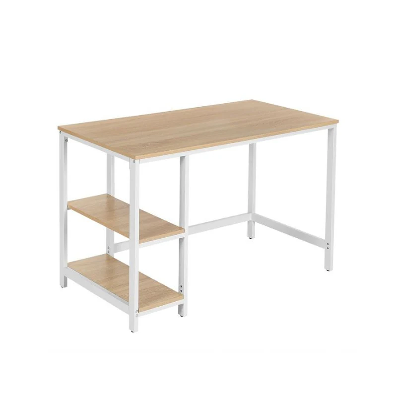 Bureau - Computertafel - Bureautafel met 2 legplanken rechts of links - Industrieel ontwerp - Image 13
