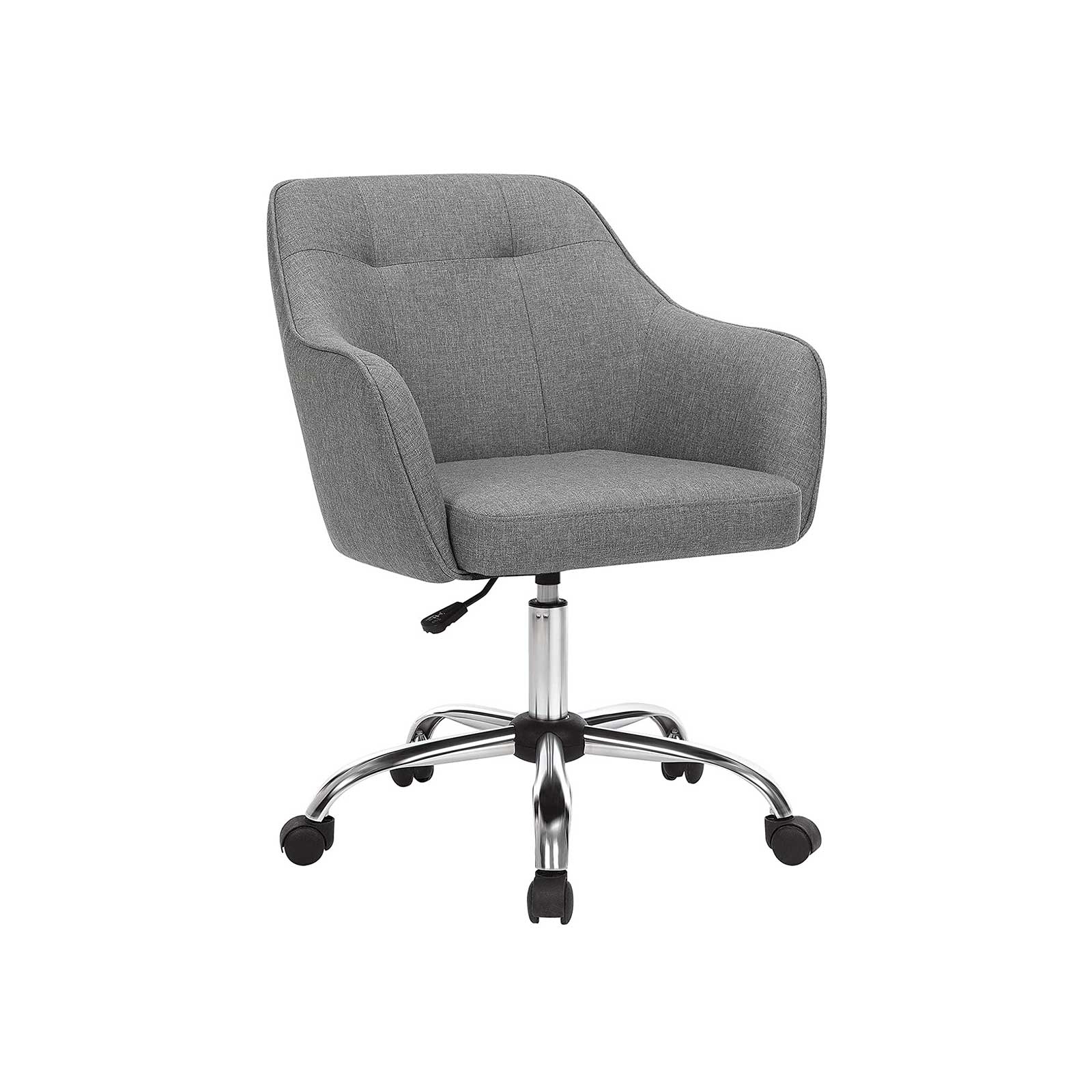 Bureaustoel met Armleuningen – In Hoogte Verstelbaar – Comfortabele Bekleding – 64 cm Breed - Image 4
