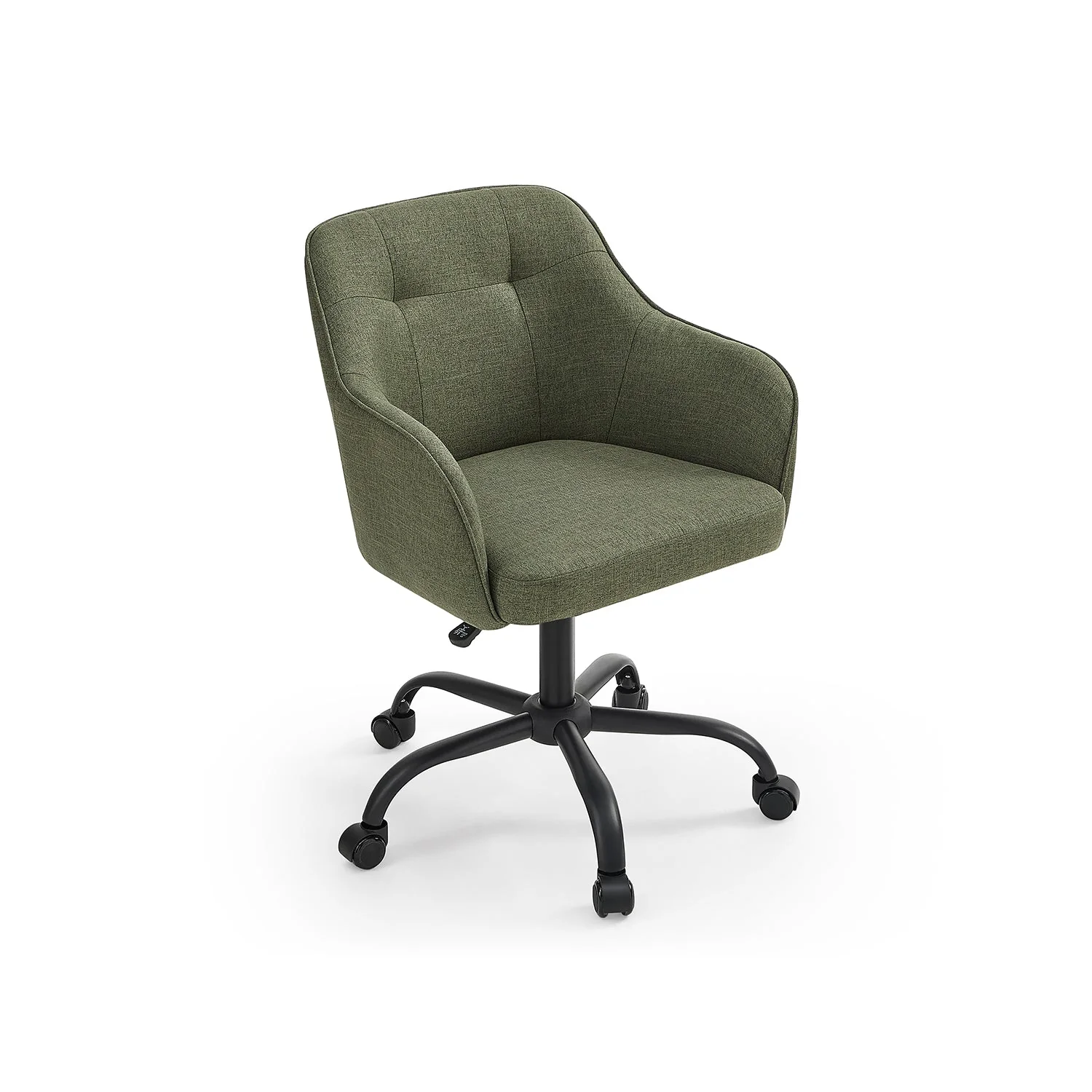 Bureaustoel met Armleuningen – In Hoogte Verstelbaar – Comfortabele Bekleding – 64 cm Breed - Image 5