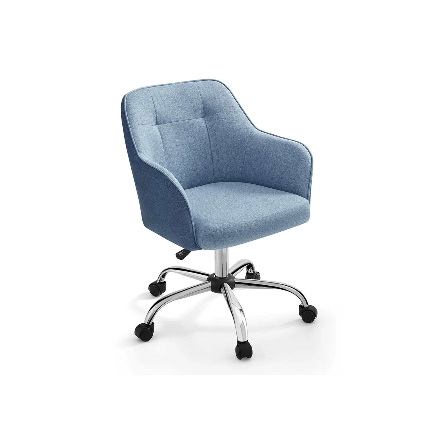 Bureaustoel met Armleuningen – In Hoogte Verstelbaar – Comfortabele Bekleding – 64 cm Breed - Image 7
