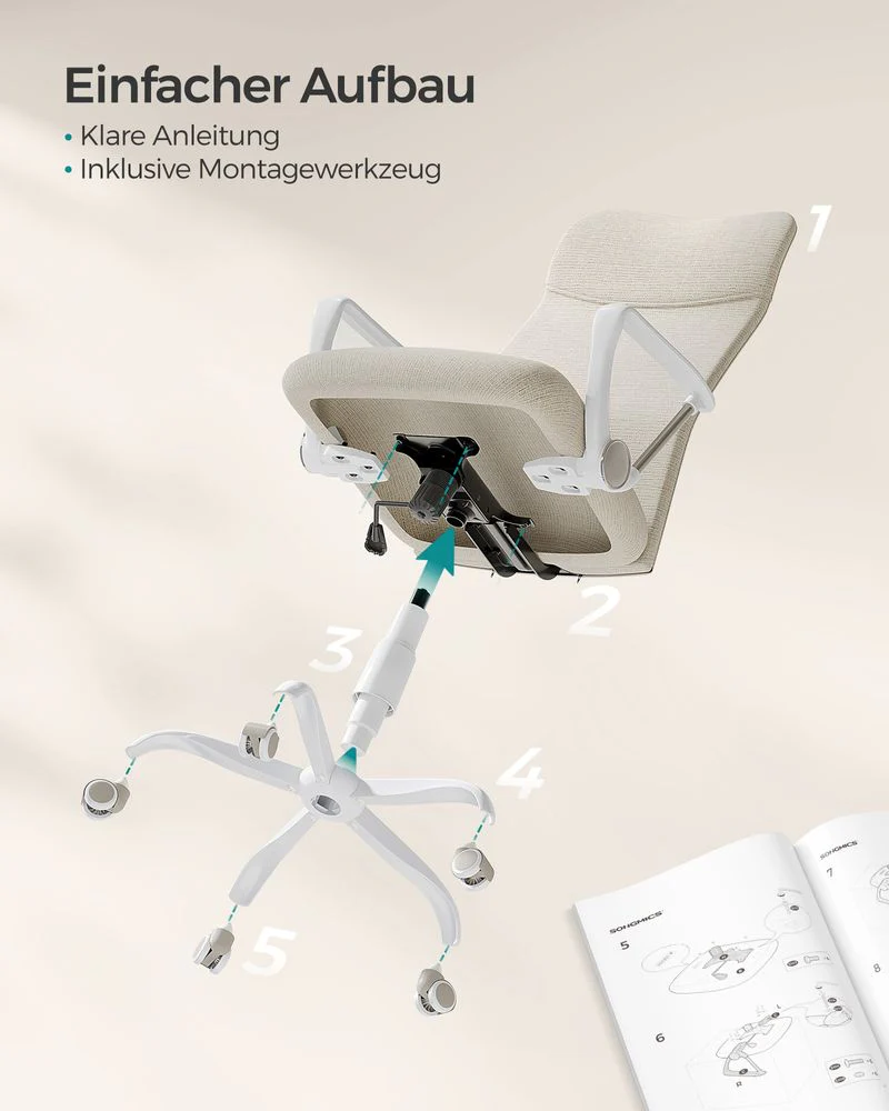 Ergonomische Bureaustoel Met Comfortabele Stofbekleding - Image 12