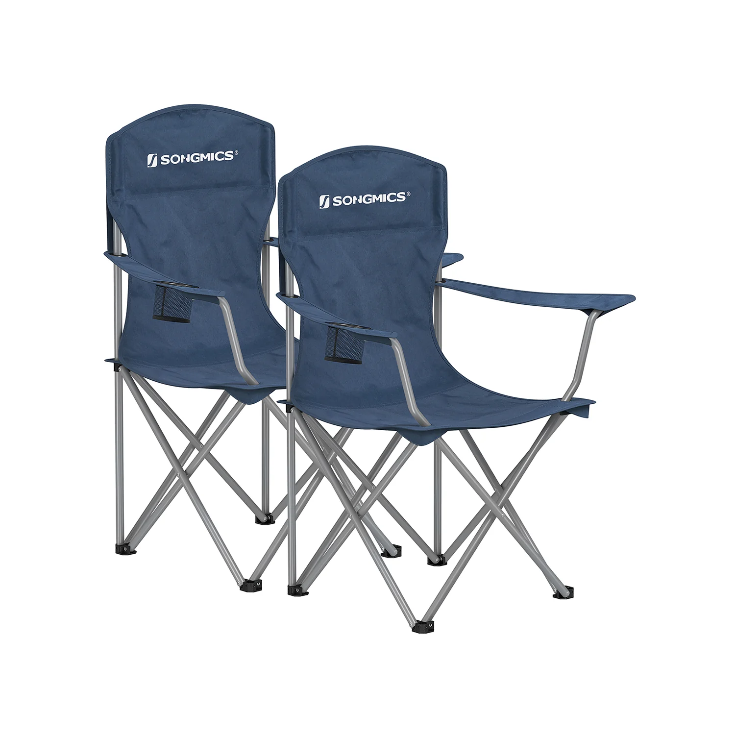 Campingstoel – Opklapbaar – Comfortabel en stevig – Bekerhouder – Maximaal draagvermogen 150 kg - Image 8