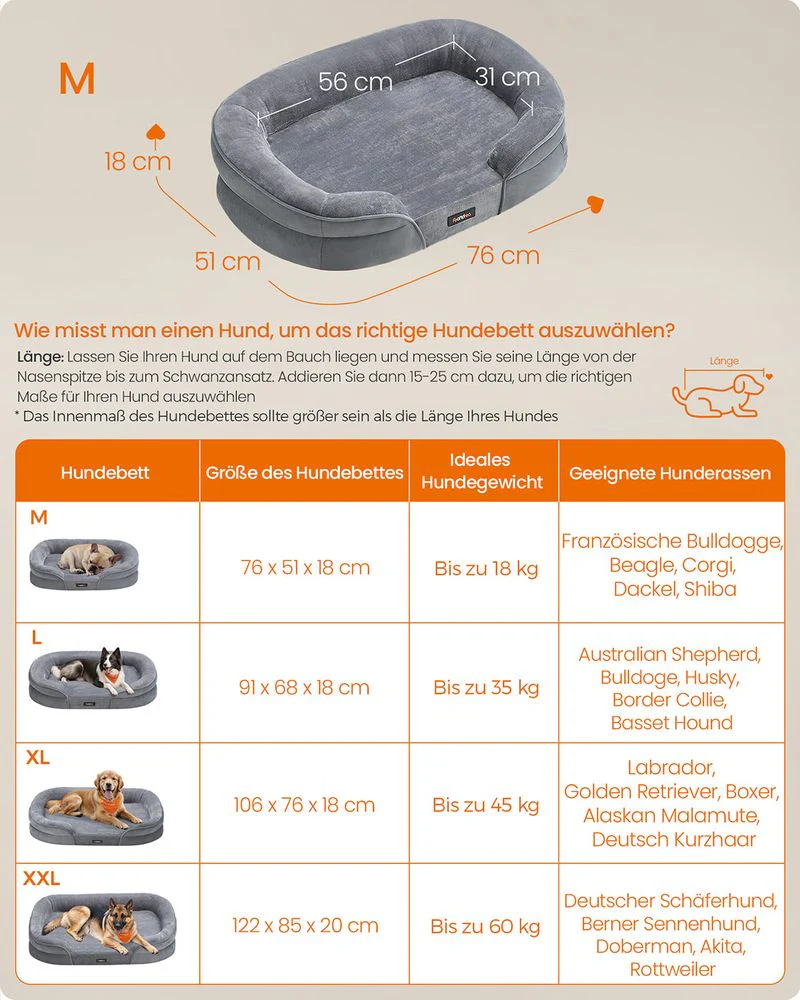 Comfortabel Hondenbed - Orthopedisch Ligkussen - Afneembare Hoes - Waterdicht - Anti-slip Onderkant - Image 8