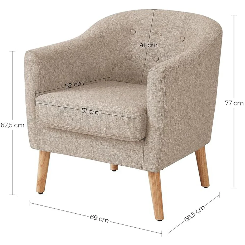 Comfortabele Loungestoel – Stijlvol, Tijdloos en Direct Klaar Voor Gebruik - Image 5