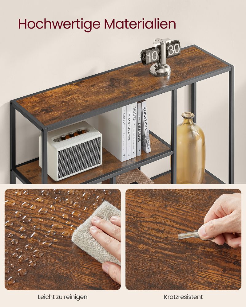 Compact vrijstaand boekenkast met 4 niveaus – modern en veelzijdig - Image 9