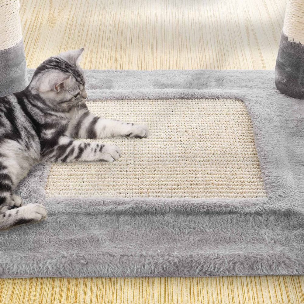 Compacte Krabpaal Van – Kattenboom met Hangmat, Krabpalen en Speelballen Voor Meerdere Katten - Image 19