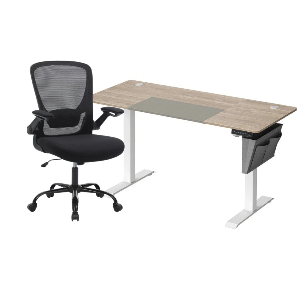 Complete Werkplek Budget - Elektrisch Zit-Sta Bureau + Ergonomische Bureaustoel - In Hoogte Verstelbaar Bureau - Thuiswerkplek - Image 10