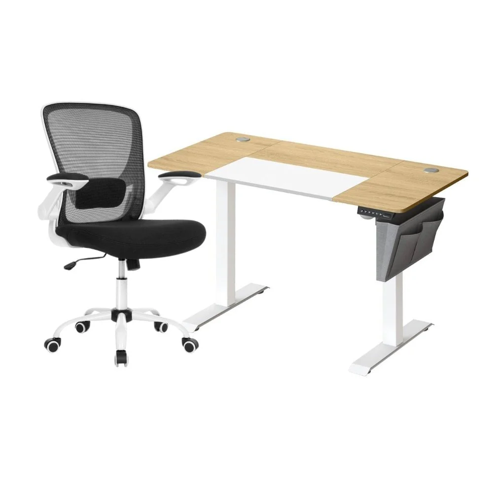 Complete Werkplek Budget - Elektrisch Zit-Sta Bureau + Ergonomische Bureaustoel - In Hoogte Verstelbaar Bureau - Thuiswerkplek - Image 11