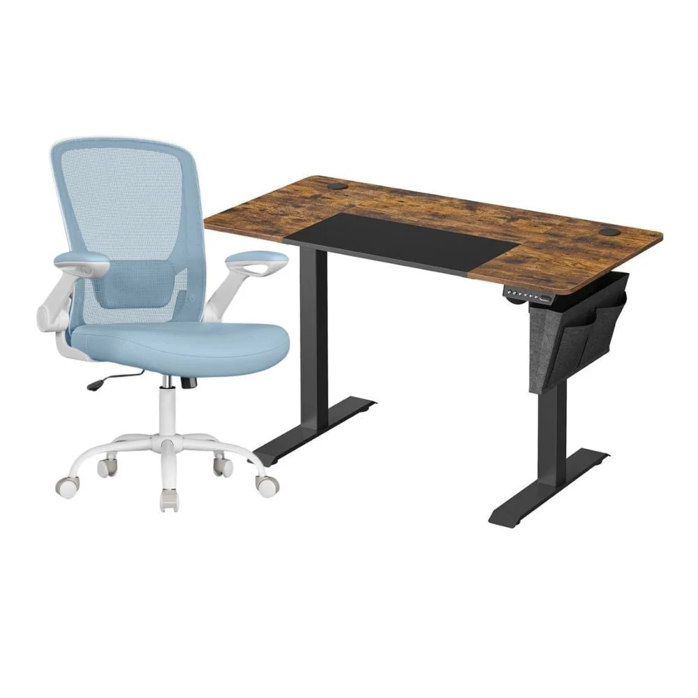 Complete Werkplek Budget - Elektrisch Zit-Sta Bureau + Ergonomische Bureaustoel - In Hoogte Verstelbaar Bureau - Thuiswerkplek - Image 12