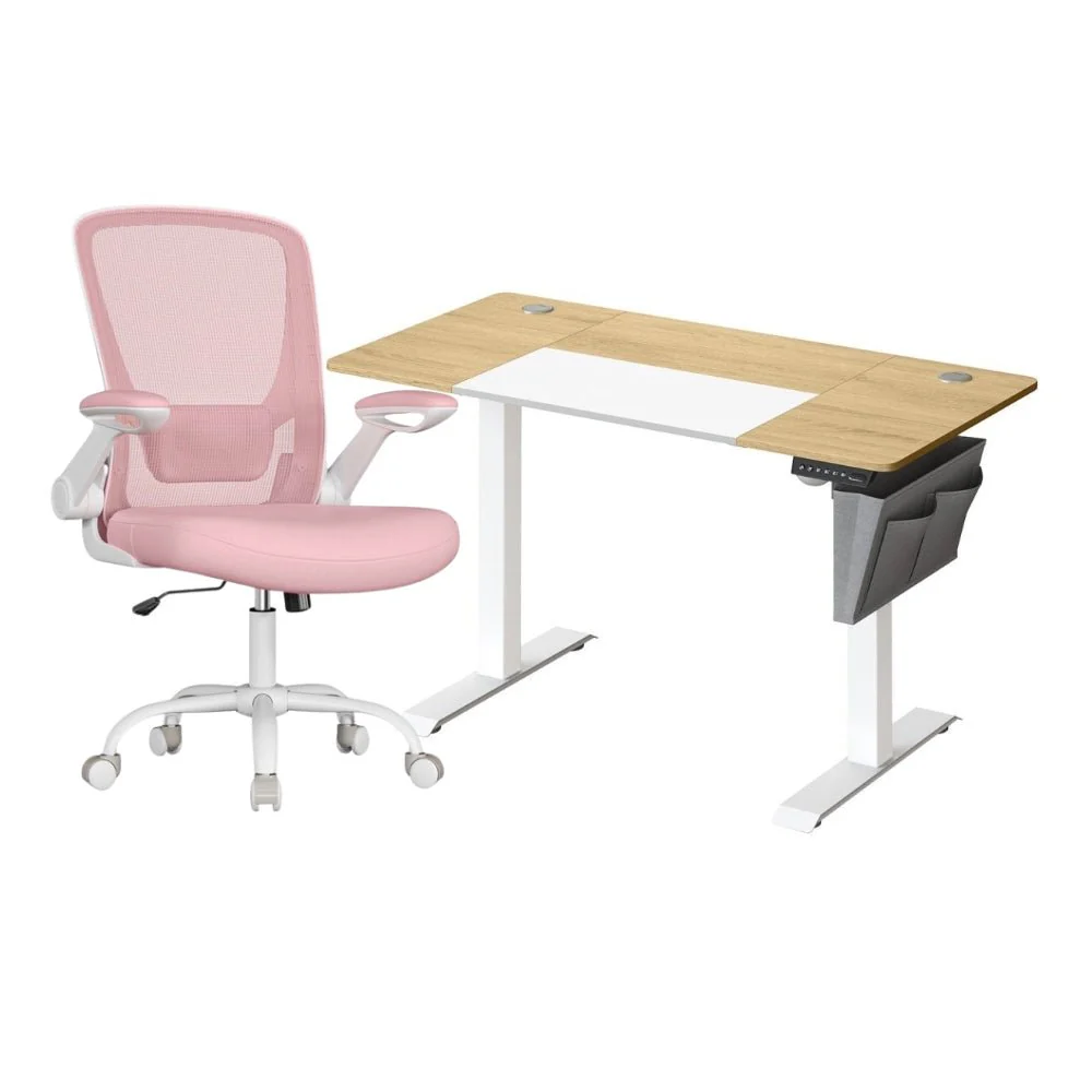 Complete Werkplek Budget - Elektrisch Zit-Sta Bureau + Ergonomische Bureaustoel - In Hoogte Verstelbaar Bureau - Thuiswerkplek - Image 15