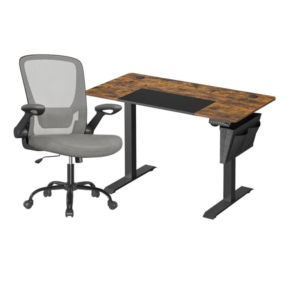 Complete Werkplek Budget - Elektrisch Zit-Sta Bureau + Ergonomische Bureaustoel - In Hoogte Verstelbaar Bureau - Thuiswerkplek - Image 16