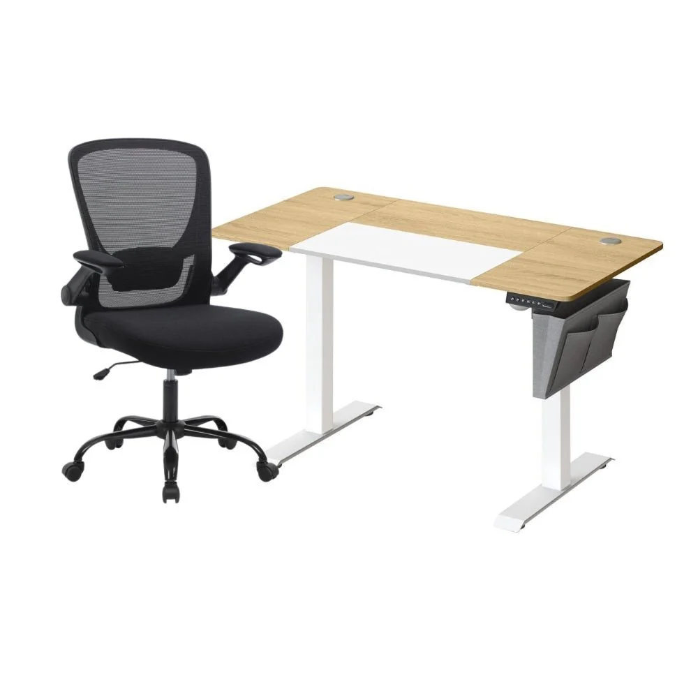 Complete Werkplek Budget - Elektrisch Zit-Sta Bureau + Ergonomische Bureaustoel - In Hoogte Verstelbaar Bureau - Thuiswerkplek - Image 19