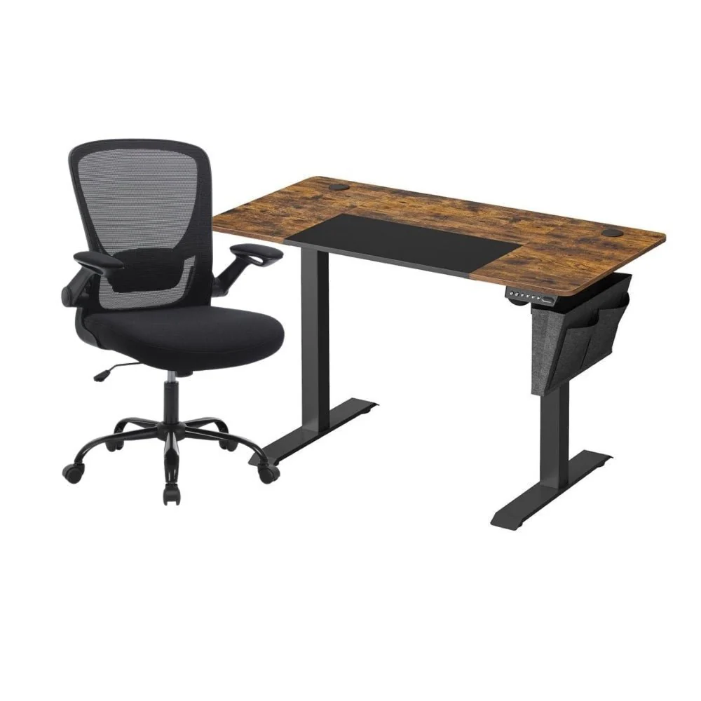 Complete Werkplek Budget - Elektrisch Zit-Sta Bureau + Ergonomische Bureaustoel - In Hoogte Verstelbaar Bureau - Thuiswerkplek - Image 21