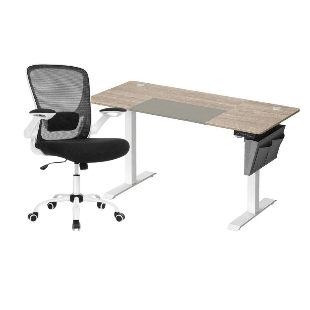 Complete Werkplek Budget - Elektrisch Zit-Sta Bureau + Ergonomische Bureaustoel - In Hoogte Verstelbaar Bureau - Thuiswerkplek - Image 24