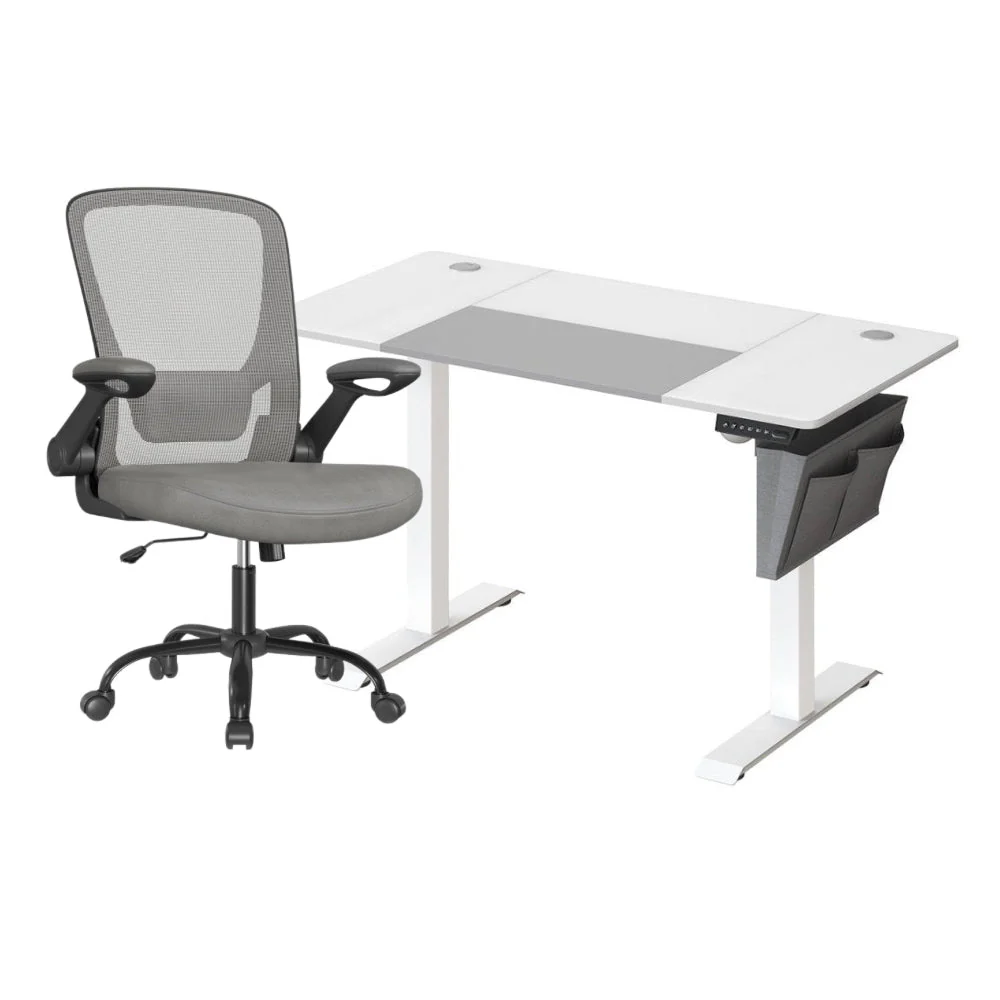 Complete Werkplek Budget - Elektrisch Zit-Sta Bureau + Ergonomische Bureaustoel - In Hoogte Verstelbaar Bureau - Thuiswerkplek - Image 29