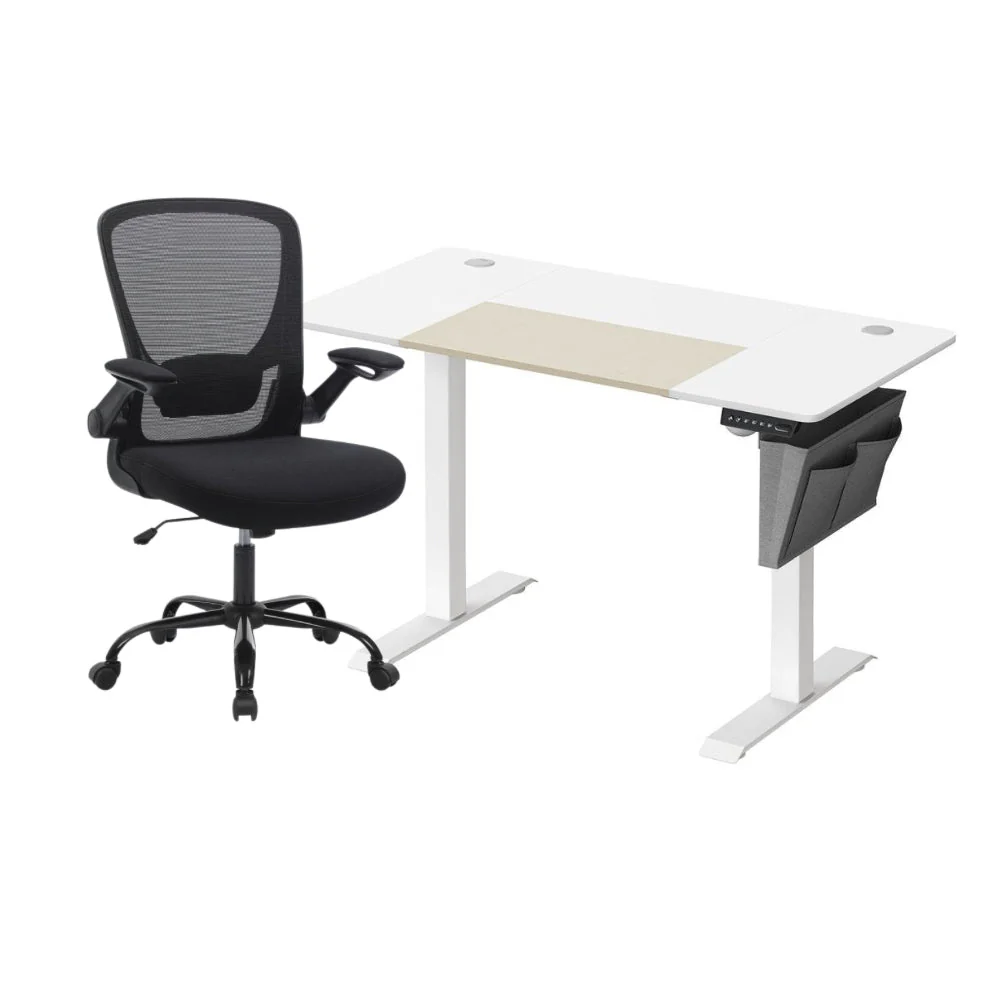 Complete Werkplek Budget - Elektrisch Zit-Sta Bureau + Ergonomische Bureaustoel - In Hoogte Verstelbaar Bureau - Thuiswerkplek - Image 31