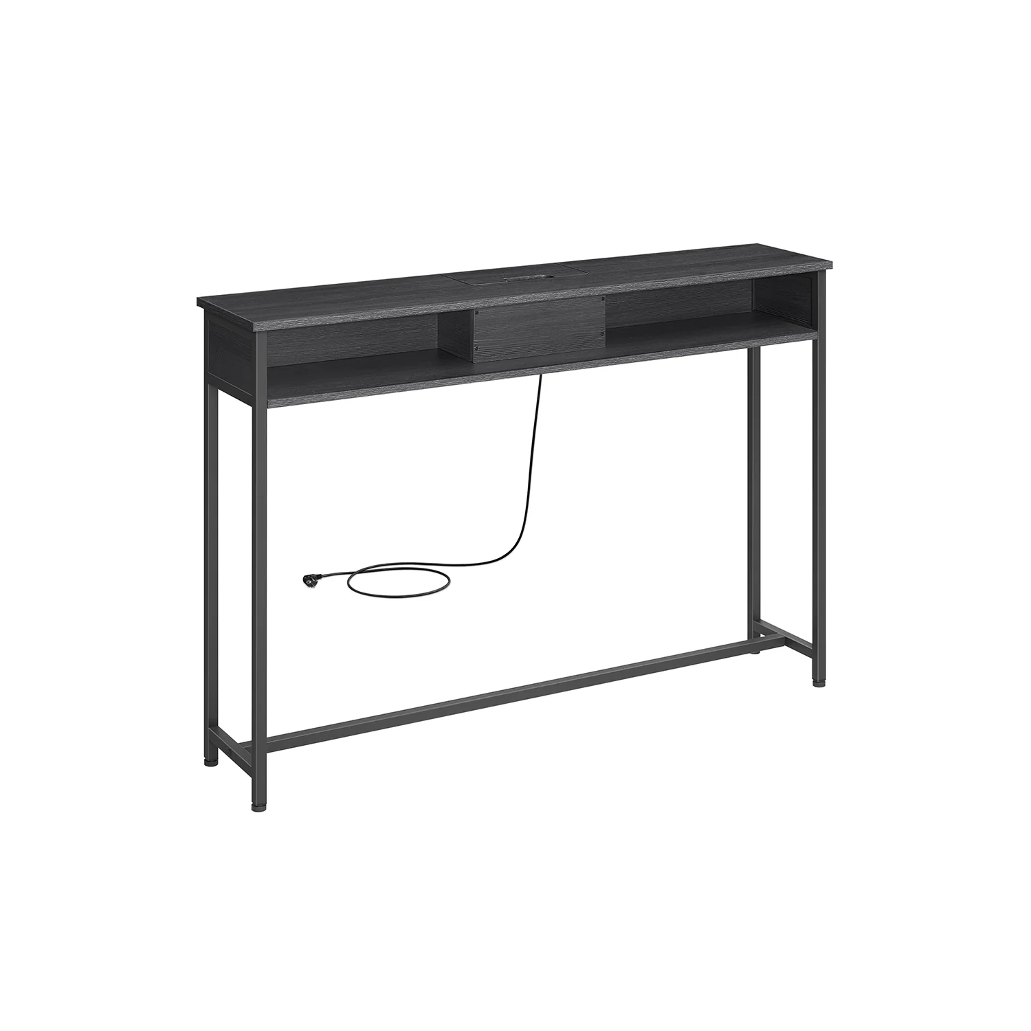 Consoletafel – Met Geïntegreerde Stopcontacten – Ruimtebesparend – 2 Vakken - Image 8