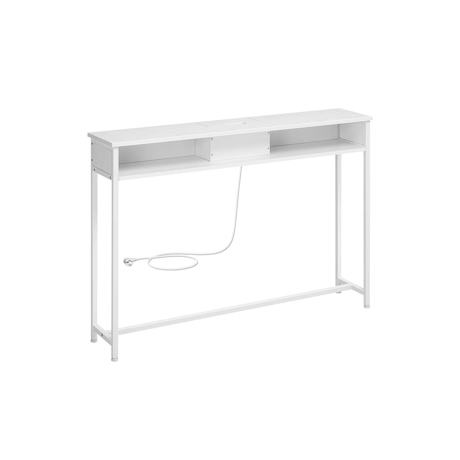 Consoletafel – Met Geïntegreerde Stopcontacten – Ruimtebesparend – 2 Vakken - Image 9