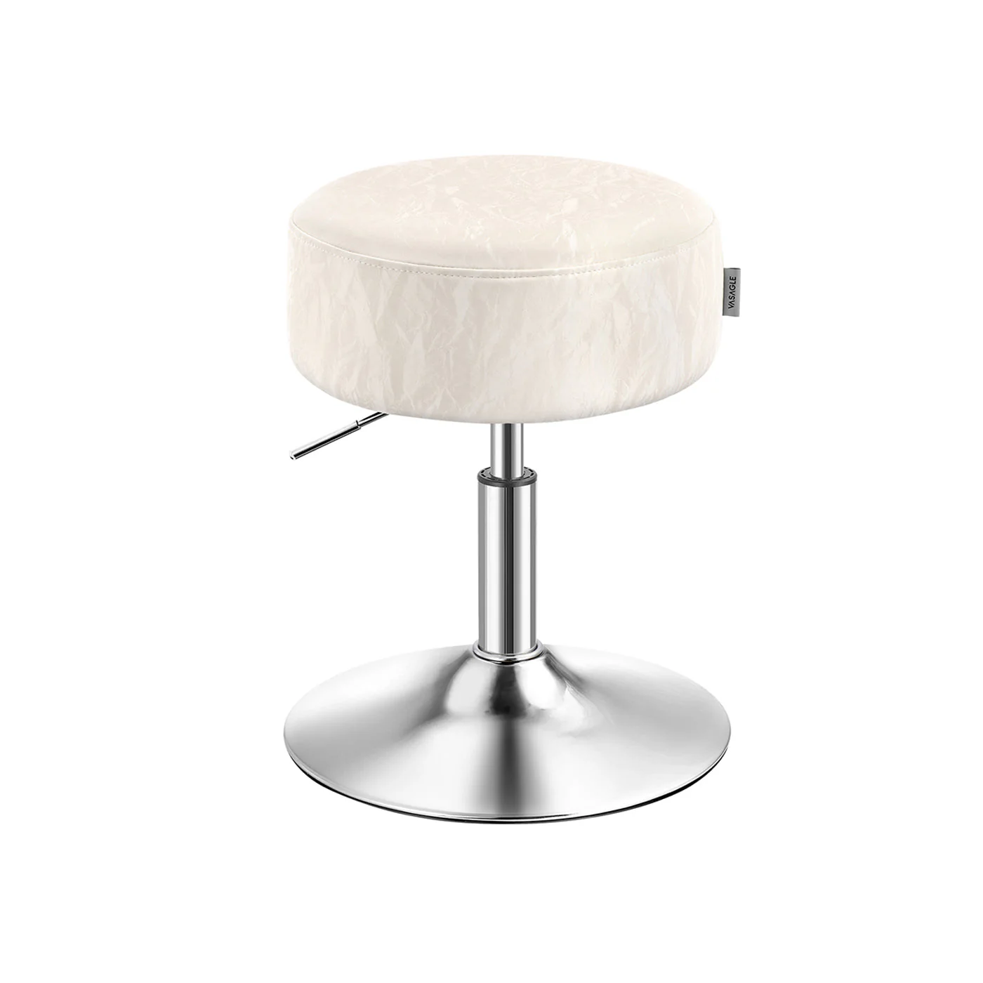 Draaibare Make-up kruk – Verstelbare Hoogte – Elegant PU-Design – Ø 35 cm – Gletsjerpatroon - Image 3