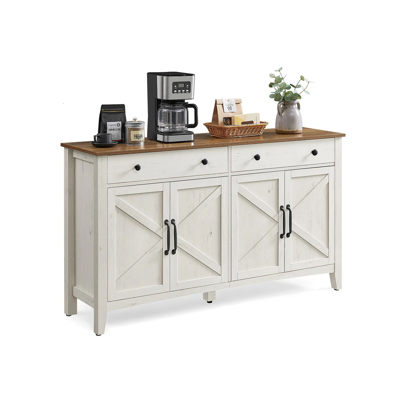 Dressoir met Deurtjes en Lade – Landhuisstijl – Keukenkast met Verstelbare Planken - Image 2