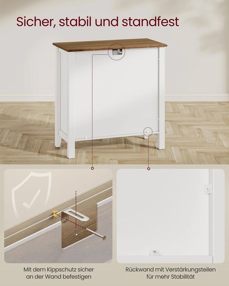 Dressoir met Deurtjes en Lade – Landhuisstijl – Keukenkast met Verstelbare Planken - Image 8