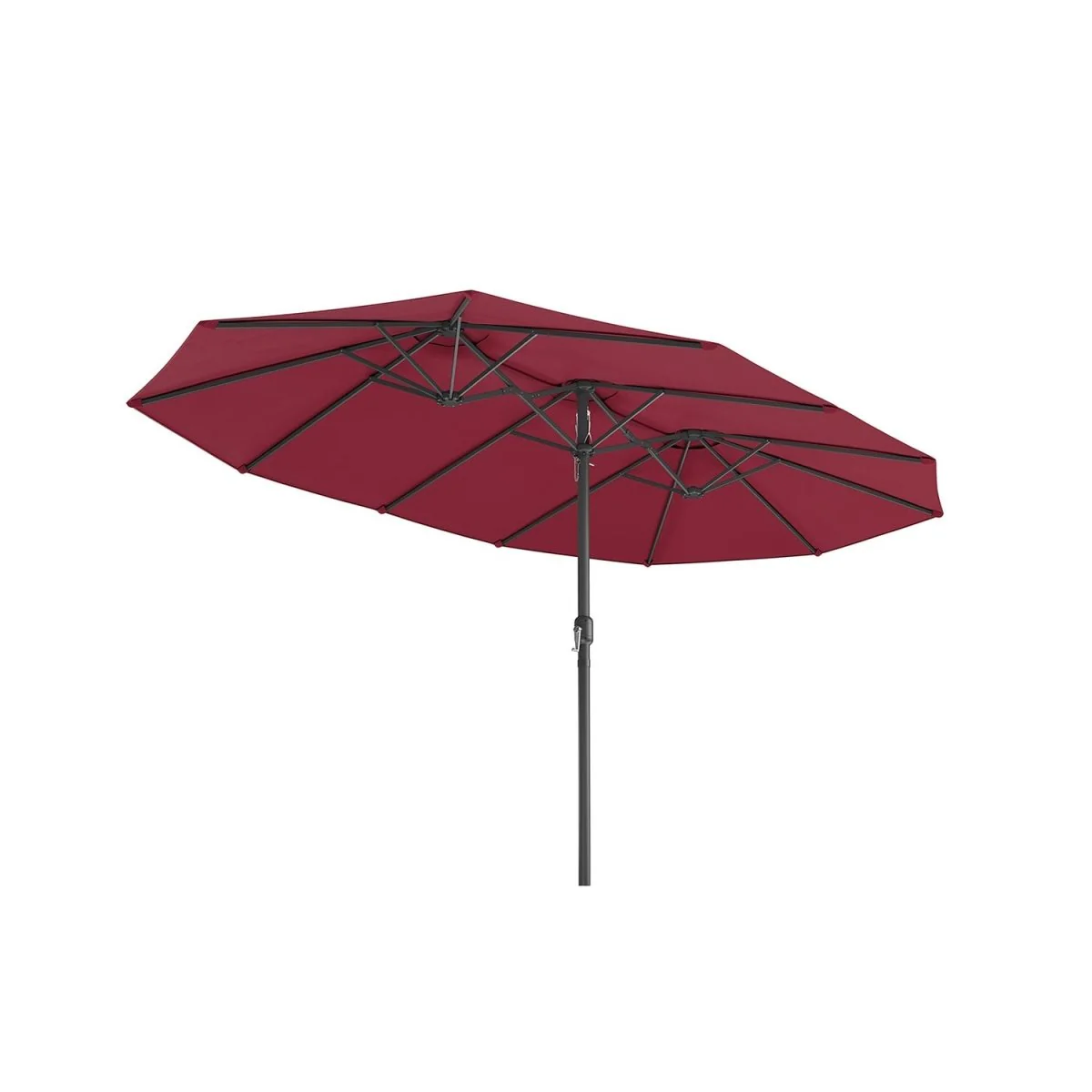Dubbele Parasol 460 x 270 cm - Extra Groot met UV-Bescherming en Zwengel - Image 10