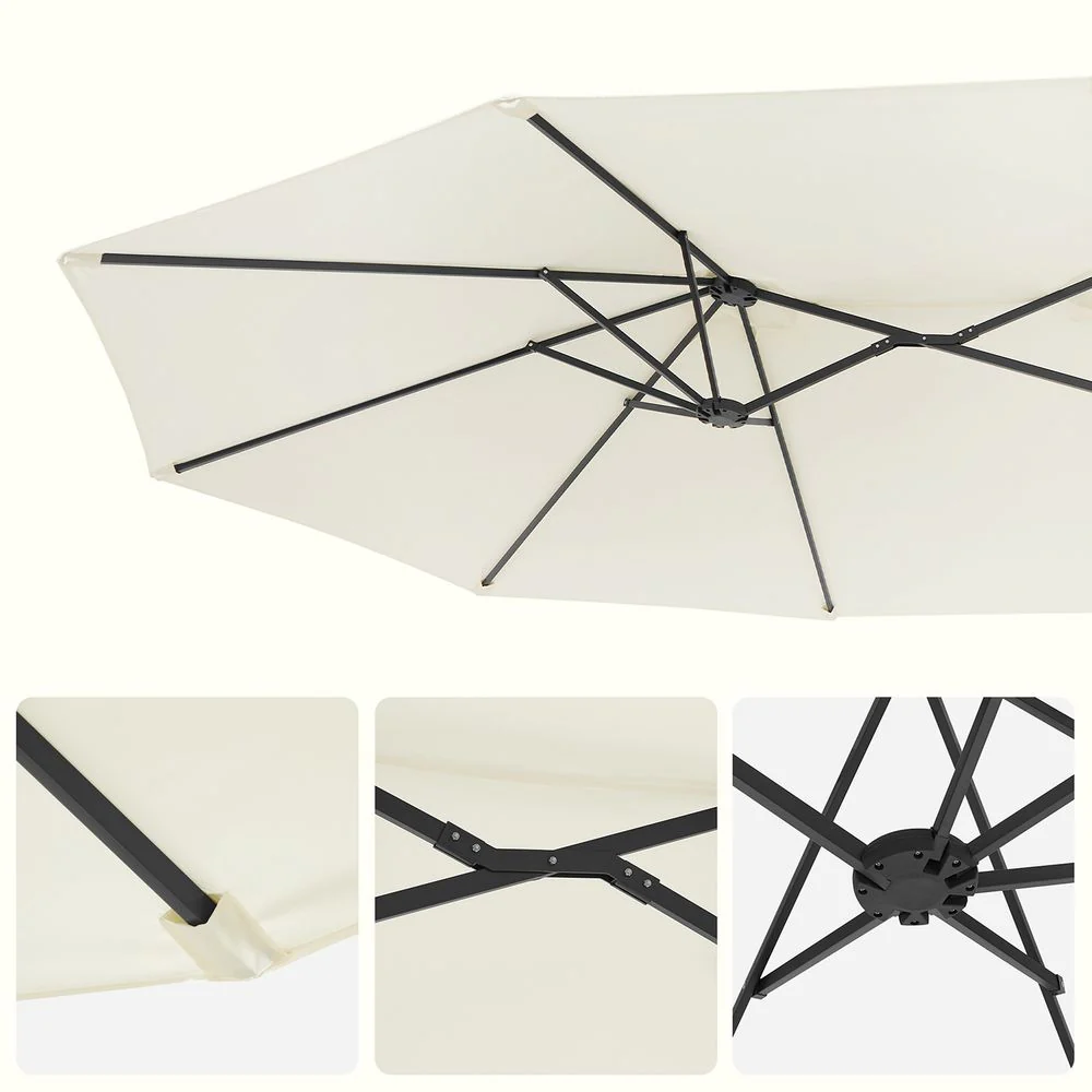 Dubbele Parasol 460 x 270 cm - Extra Groot met UV-Bescherming en Zwengel - Image 8