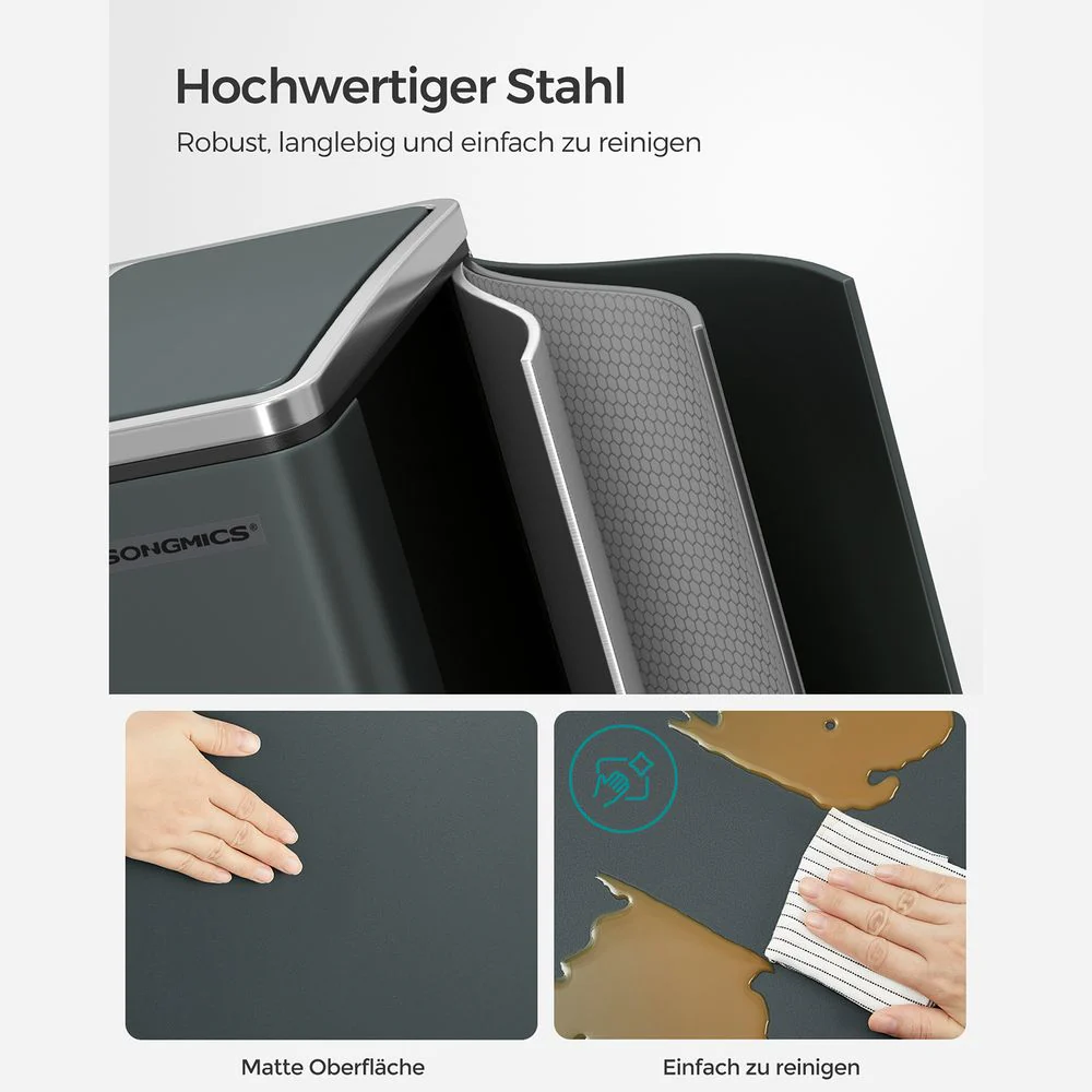 Dubbele Pedaalemmer met Voetpedalen - Prullenbak 30L - Image 7