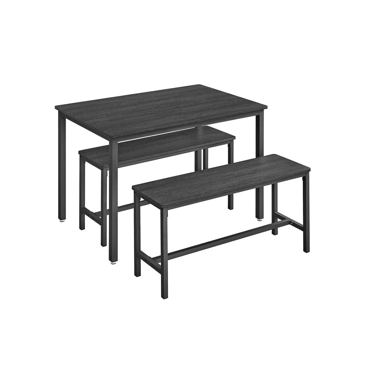 Eettafel Set - Eettafel met 2 Bankjes - Keukenset met 2 Eetstoelen - Image 9