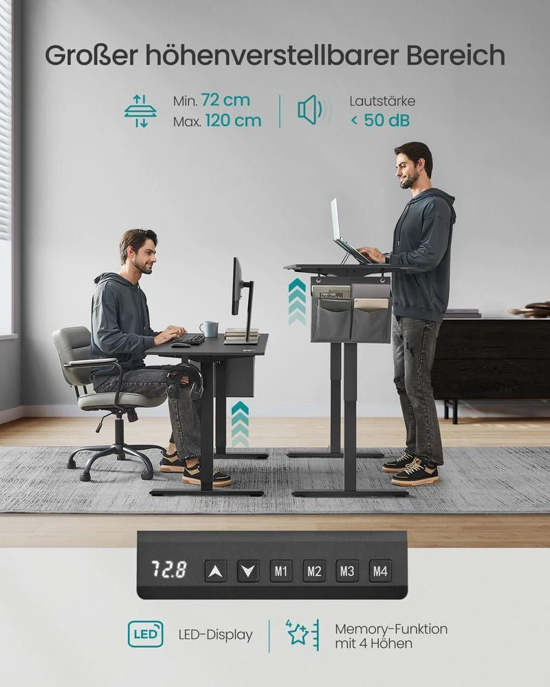 Elektrisch Hoog Laag Bureau - Elektrisch Verstelbaar - Werkplek - Ergonomisch Bureau - Image 3