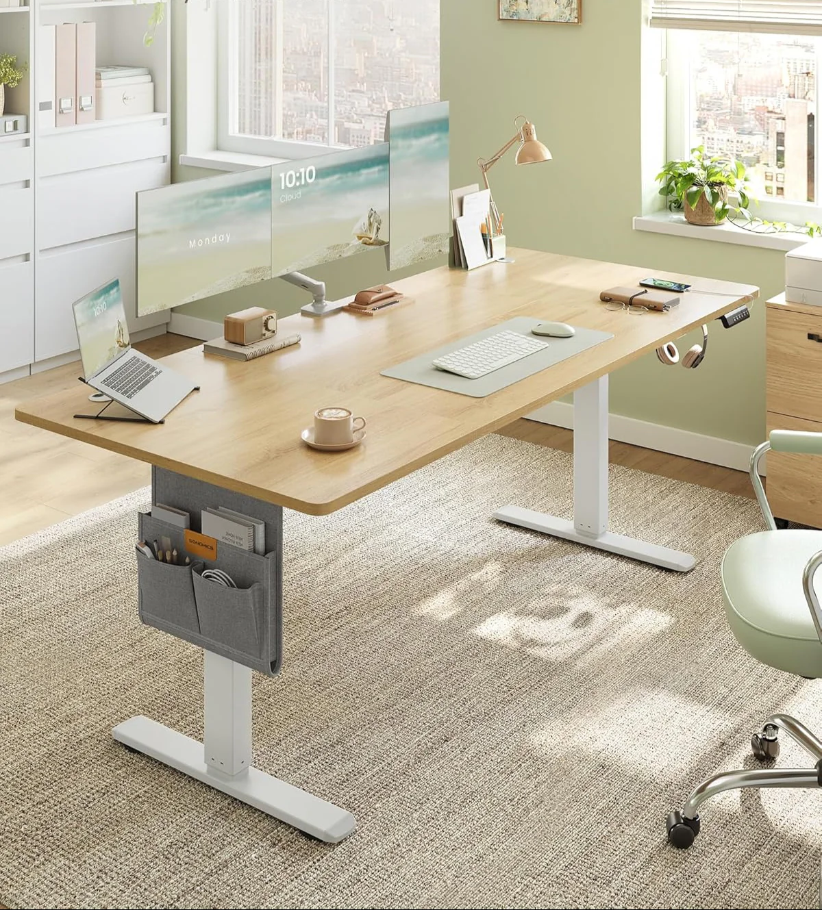Elektrisch in Hoogte Verstelbaar Bureau – 4 Geheugenstanden – USB-C Snellader - 120 t/m 180 x 80 cm - Image 12