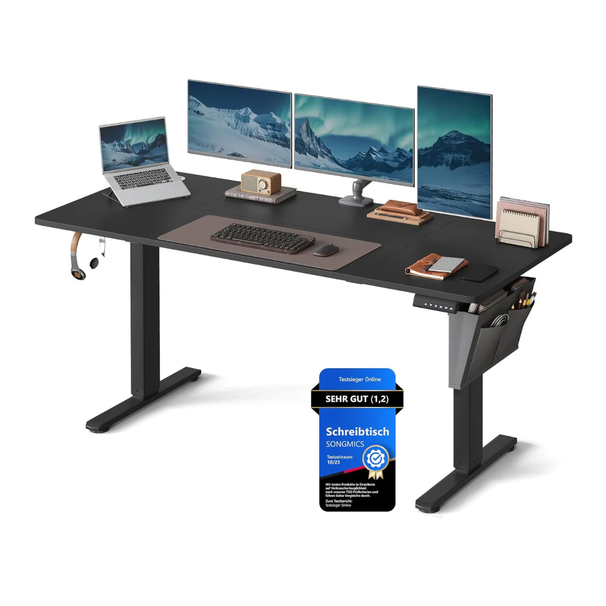 Elektrisch in Hoogte Verstelbaar Bureau – 4 Geheugenstanden – USB-C Snellader - 120 t/m 180 x 80 cm - Image 2