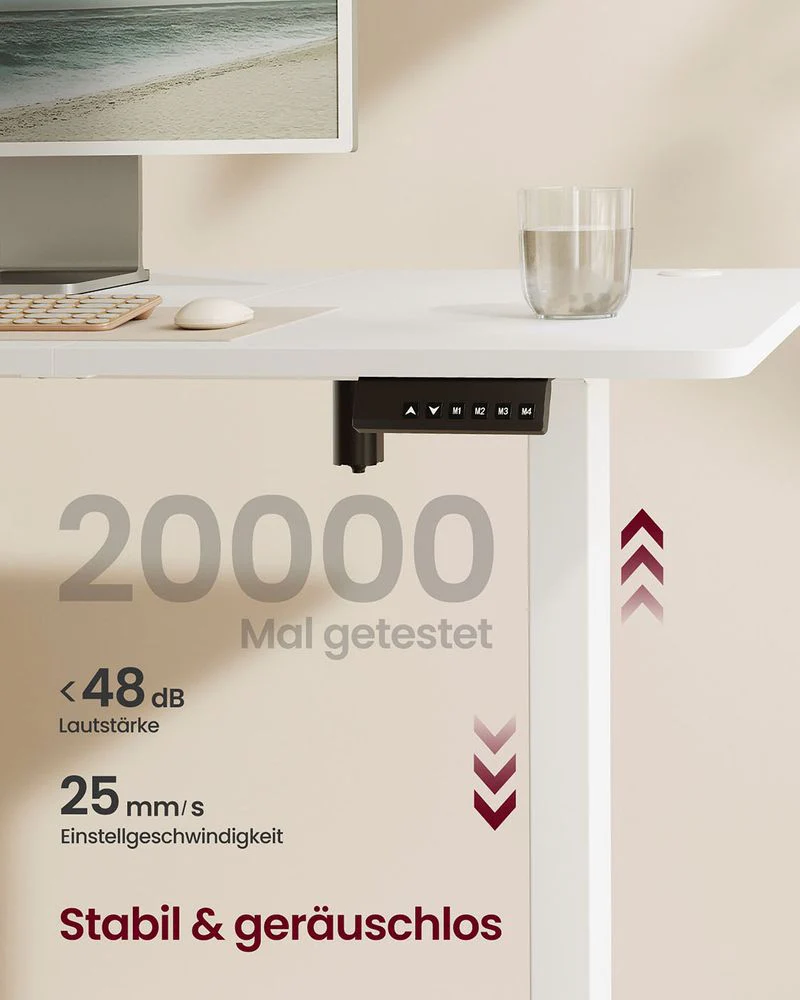 Elektrisch Zit-Sta Bureau 180 x 80 cm – In Hoogte Verstelbaar – Met Kabelbeheer - Image 6