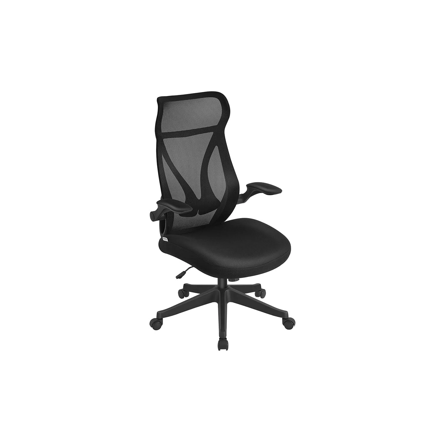 Ergonomische Bureaustoel – Met Hoofdsteun, Lendensteun en Opvouwbare Armleuningen – S-vormige Rugleuning – Tot 150 kg Draagvermogen