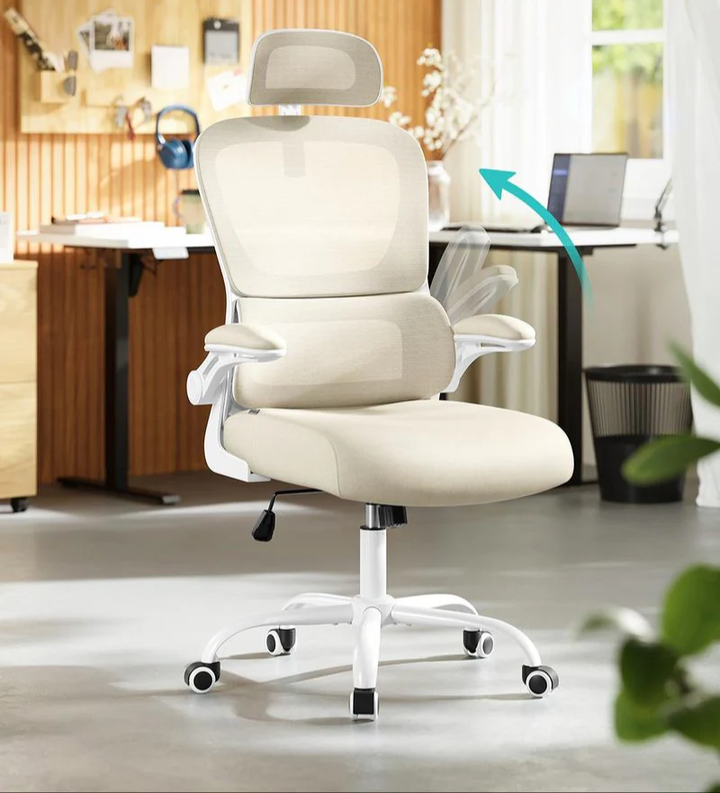 Ergonomische Bureaustoel – Lendensteun – Mesh Rugleuning – Kantelbare Rug en Hoofdsteun - Image 4