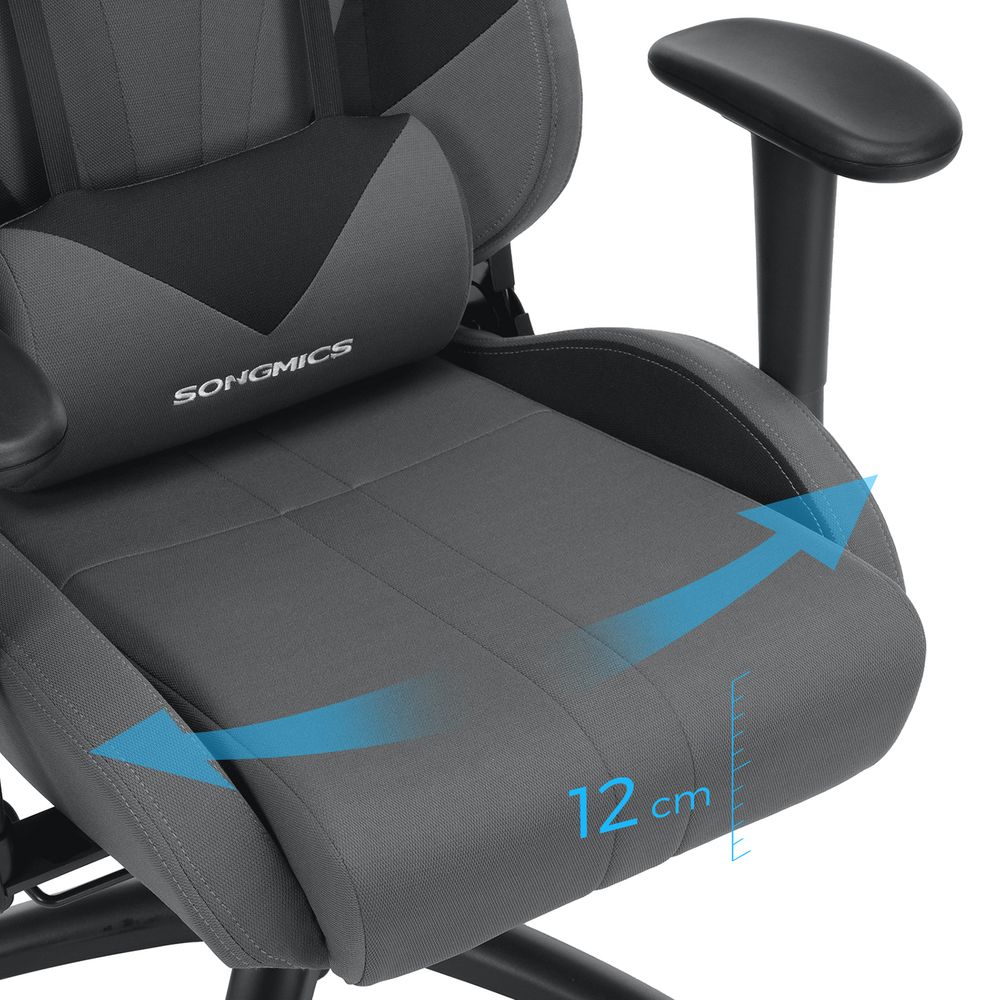 Ergonomische Gamingstoel - Verstelbaar Bureaustoel - Grijs - Image 5